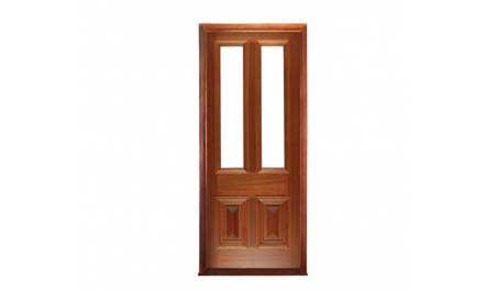 glazed cricket bat: door in frame
