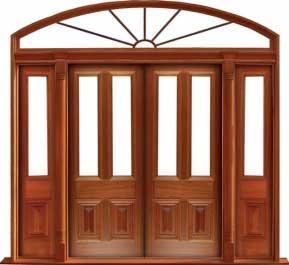 glazed cricket bat: double door