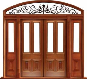 glazed cricket bat: double door