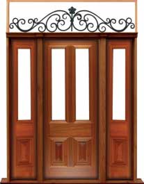 glazed cricket bat: double door