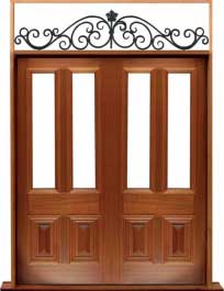 glazed cricket bat: double door