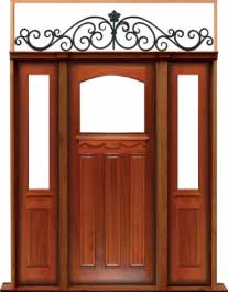 federation archtop: door in frame