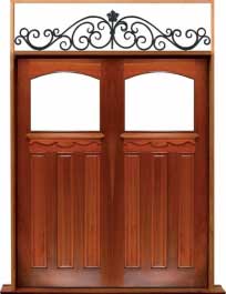 federation archtop: door in frame