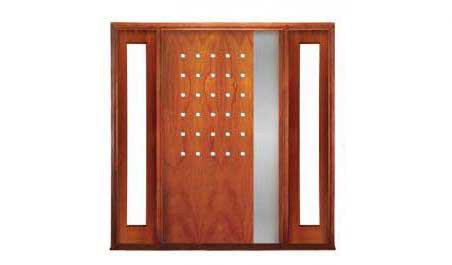 portside pivot: single door +  two sidelights
