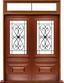 sovereign iron: double door + sidelight on left