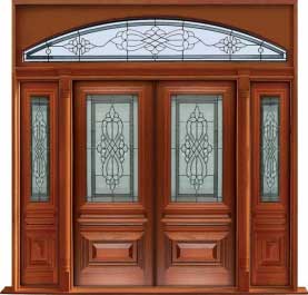 sovereign leadlight: double door