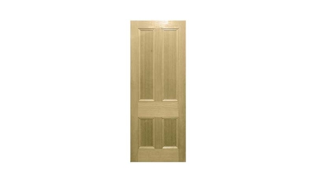 victorian 4 panel oak: door only