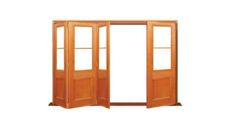 victorian twin light: four door bifold - 3 one way + 1 flapper