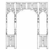 Turned Column Room Division Screen